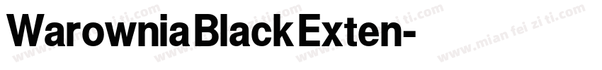 Warownia Black Exten字体转换